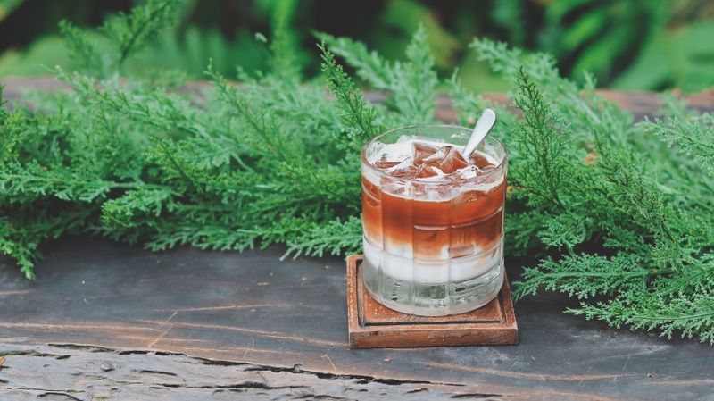 Horchata drink with cinnamon