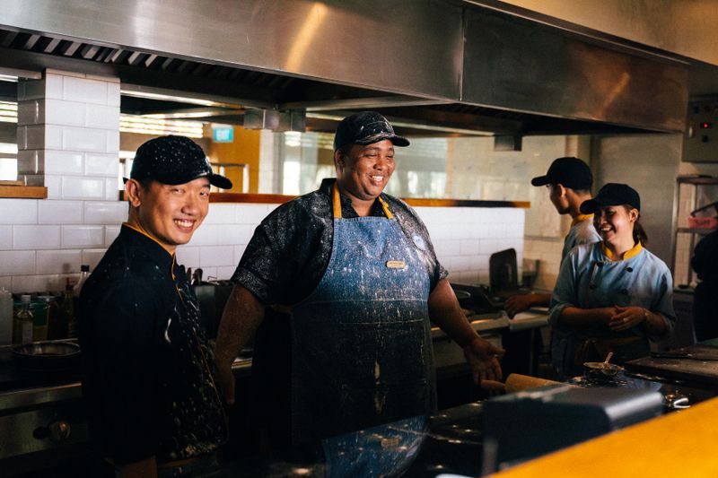 Cafe Rio kitchen team at work